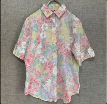 90년대 미국제 used vintage 패턴 셔츠 꽃무늬 USA
