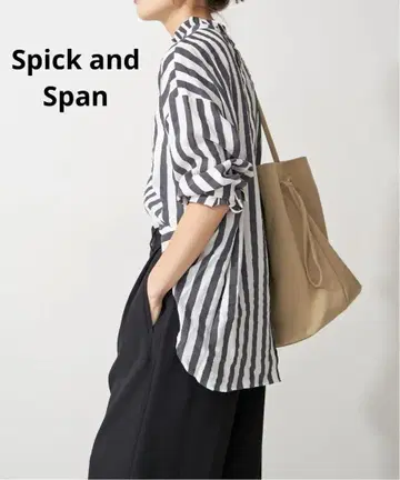 Spick and Span 시어 스트라이프 셔츠 2024