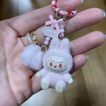 라부부 Labubu 키링 핑크 초 귀여워