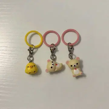 리락쿠마 메지루시 액세서리 코리락쿠마 키이로이토리 3개 세트
