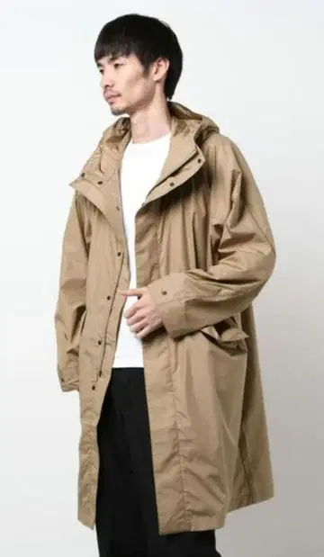 Goldwin 골드윈 Field Hooded Rip Coat 베이지