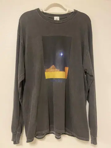 6(ROKU)MOROCCO PHOTO MOON LONG SLEEVE T