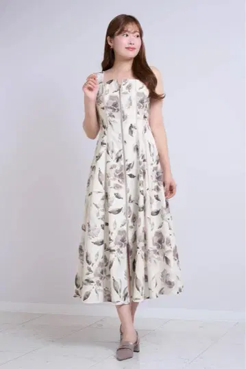 herlipto Noemie Floral Zip-Up Dress