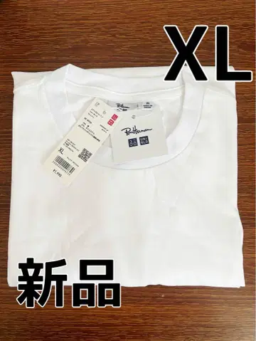 유니클로 x 론 헤르만 콜라보 T셔츠 화이트 XL 사이즈