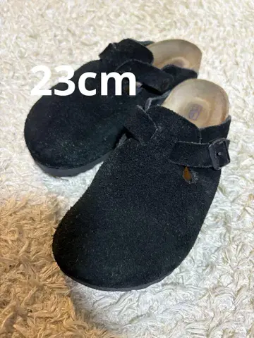 버켄스탁 보스턴 블랙 36 23cm 스웨이드