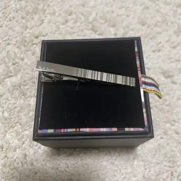 미사용 새상품! Paul Smith 스트라이프 넥타이핀 실버 스트라이프