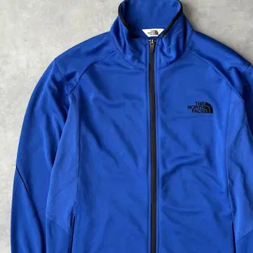 13747 THE NORTH FACE 자수 로고 저지 파란색