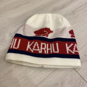 북유럽 핀란드 KARHU 카르후 니트 캡 모자 곰 마크 로고 패턴