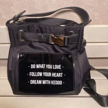KEDDO 블랙 숄더백 2way. 메시지
