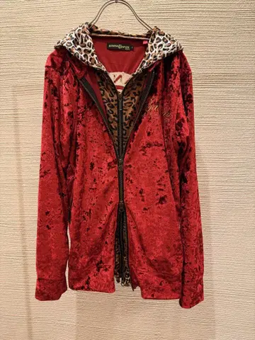 00s archive japanese label velor hoodie