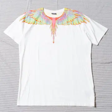 MARCELO BURLON 깃털 프린트 T셔츠 XL