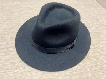 블랙 울 햇 59cm