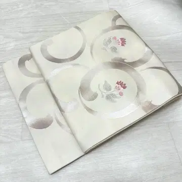 오픈형 나고야 오비 원형 꽃무늬 직조 순수 실크 기모노 RO-4590