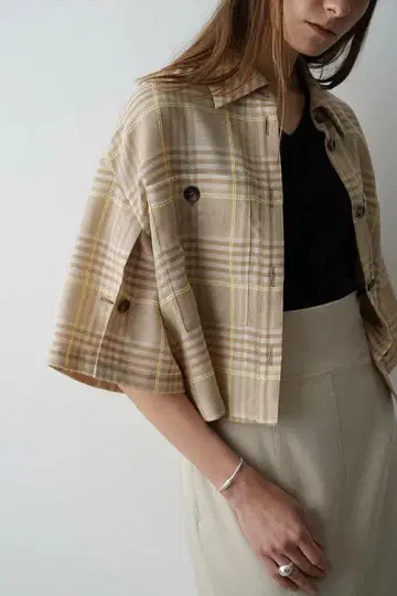 CLANE LOOP LINE CHECK SHORT SHIRT