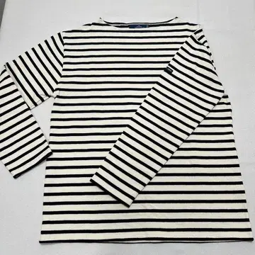 SAINT JAMES 웨쌍 보더 긴팔 T 3 아이보리 블랙