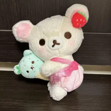 코리락쿠마와 차이로이코구마의 해피 아이스크림 코리락쿠마 봉제 인형