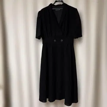 블랙 포멀 상복 반팔 원피스 15호