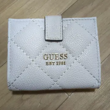 GUESS 접이식 지갑 화이트