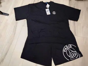 PARIS SAINT-GERMAIN 블랙 맨투맨 셋업 L