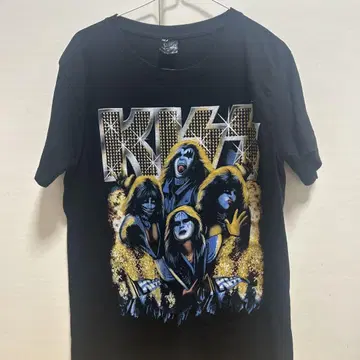 KISS 밴드 티셔츠 블랙