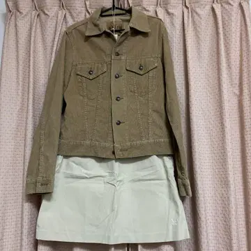 PORTLAND 미니 스커트 GAP 베이지 데님 자켓
