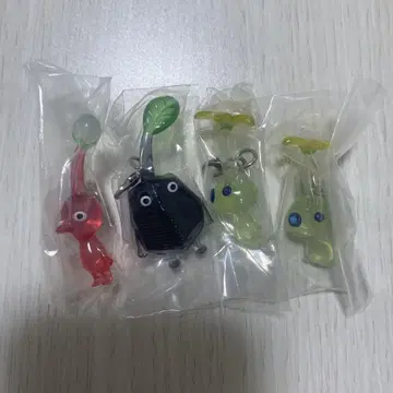 피크민 스트랩 4개 세트 바위, 히카리, 빨강