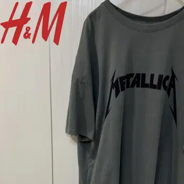 H&M 메탈리카 티셔츠
