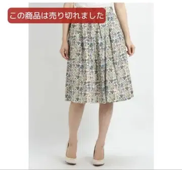 Te chichi/리버티 타나론 보태니컬 무늬 스커트 테치치 스커트
