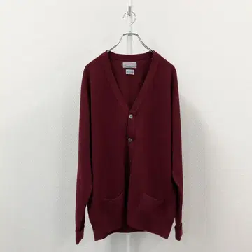 65g18 새상품급 발렌타인 캐시미어 니트 가디건 46 스코틀랜드제
