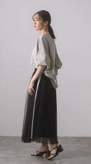컨디션 최상 GALENA 사이드 라인 샤샤 스커트 이시카와라보
