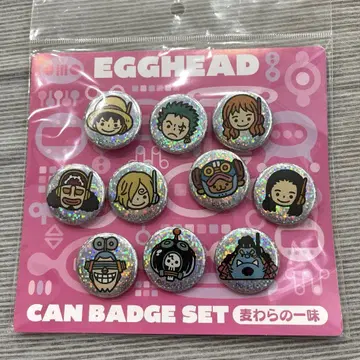 ONE PIECE EGGHEAD 아이콘 미니 캔뱃지 밀짚모자 일당 세트