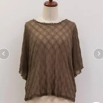 CLETTE 오리지널 모티브 패턴 시어 풀오버 빅 사이즈
