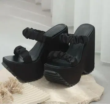 Darich 새틴 플랫폼 샌들