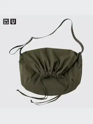 미개봉 새상품 드로우 스트링 숄더백 OLIVE - UNIQLO U