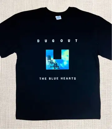 미착용 THE BLUE HEARTS T셔츠 면 100% DUG OUT