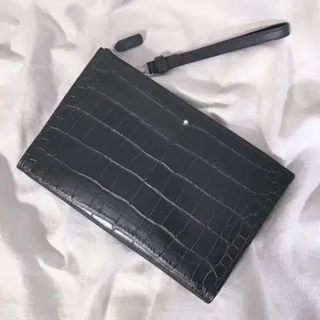 몽블랑 MONTBLANC 마이스터스튁 크로코 엠보 가죽 클러치백