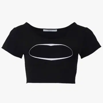 theredthread s open tee heart tee black