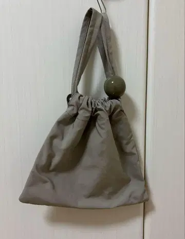 Ball Charm Satin Mini Bucket Baggage