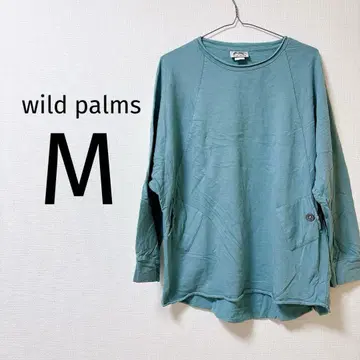 8 wild palms 터콰이즈 긴팔 튜닉 M 상의 여성용