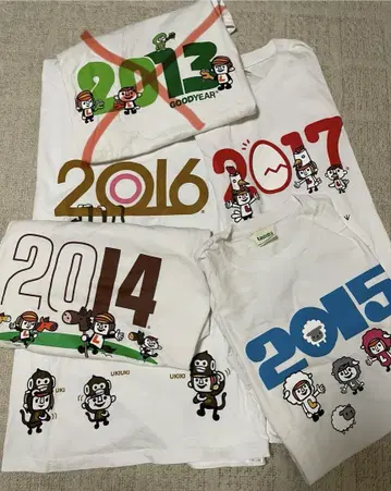 LAUNDRY 달력 T셔츠 2014~2017 4장 세트