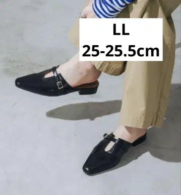 새상품급 LL 사이즈 [ 부드러운 쿠션 ] U컷 스퀘어 플랫 펌프스