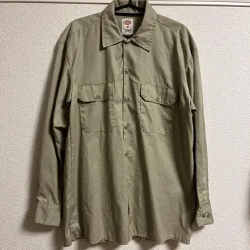 Dickies 긴팔 셔츠 M 사이즈 올리브