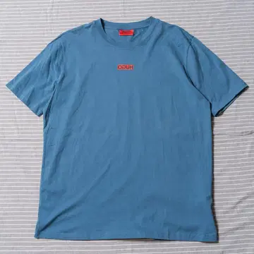 HUGO BOSS 로고 T셔츠 파랑 UNISEX XL
