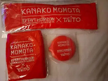 KANAKO MOMOTA 빨간색 타월 리스트 밴드 코스터 세트