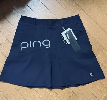 택 포함 새 상품 PING 여성용 골프 스커트 M 네이비