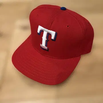 MLB 빨간색 T 자수 야구 모자