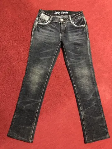 Spicy Denim 다크 블루 스트레이트 데님