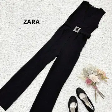 새상품급 ZARA 자라 올인원 슬리브리스 벨트 슬림 레그 효과 럭셔리