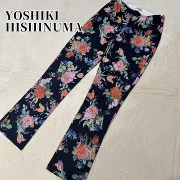 YOSHIKI HISHINUMA 썸머 팬츠 꽃무늬 아름다운 실루엣 M