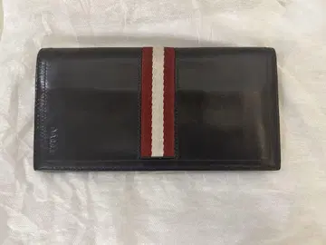 BALLY 발리 가죽 장지갑 TALIRO 스트라이프 브라운